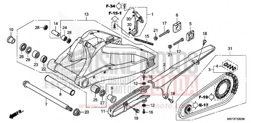 BRAS OSCILLANT CBR1000S1J de 2018